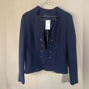 NWT! H&M Double Breasted Navy Blazer Size 8